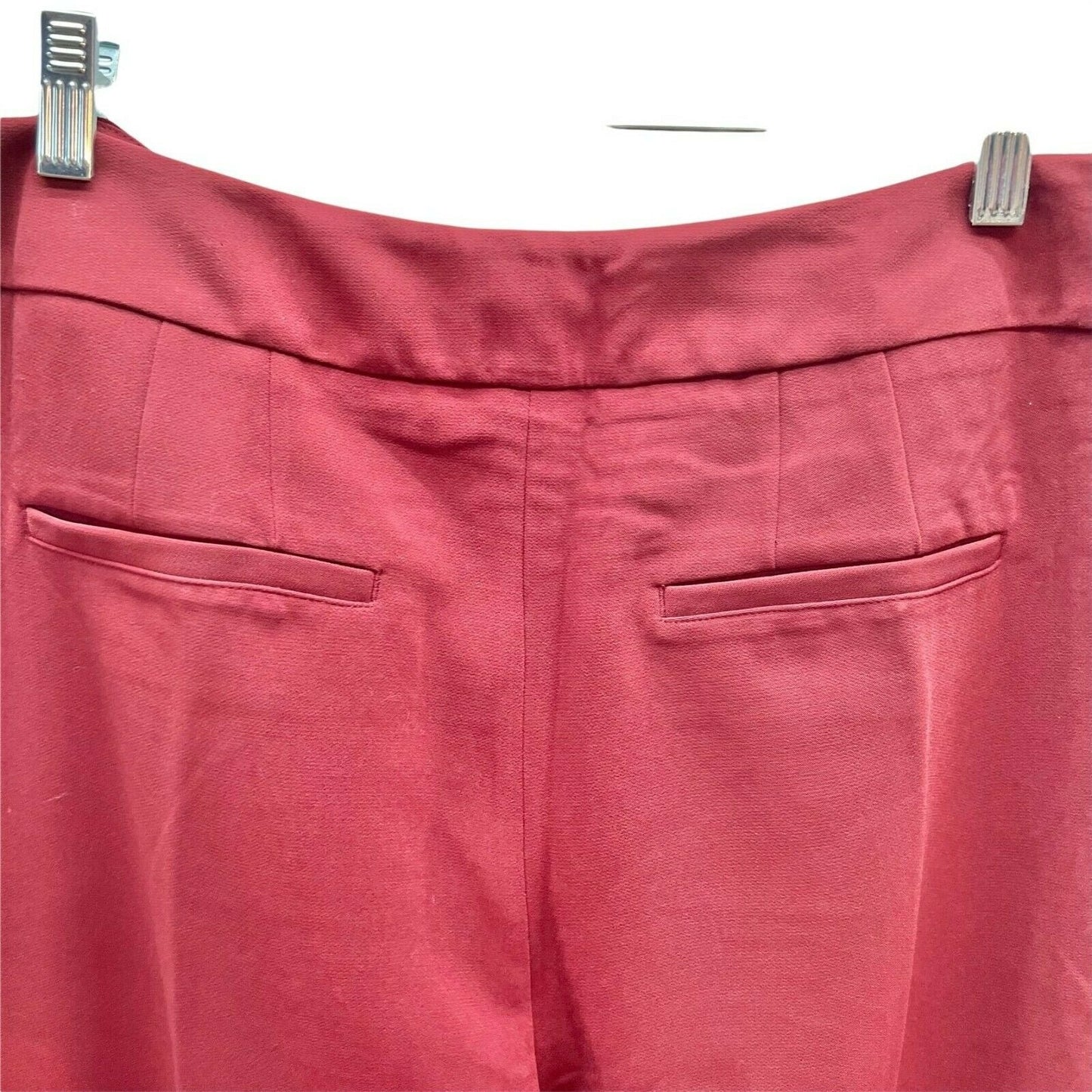 Chico's Womens 2R Rust Red Dress Pants Zipper Fly