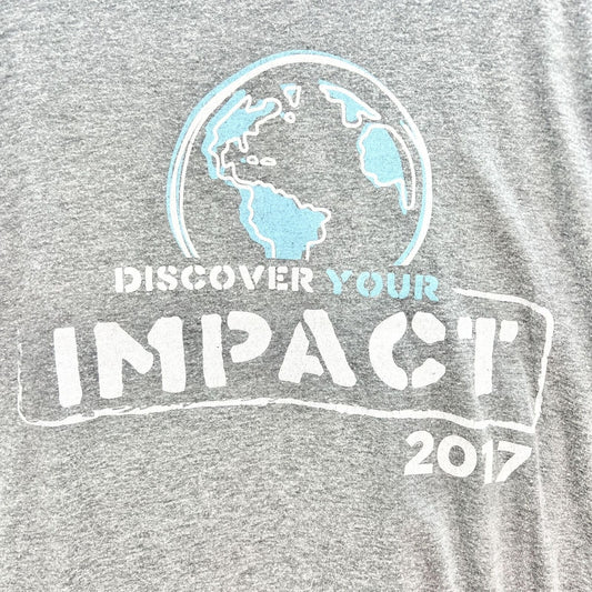 Next Level Apparel T-shirt Medium Gray Discover Your Impact 2017 Short Sleeve