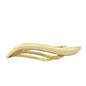 Monet Brooch 2 in Gold & Cream Enamel Wave Stick Pin