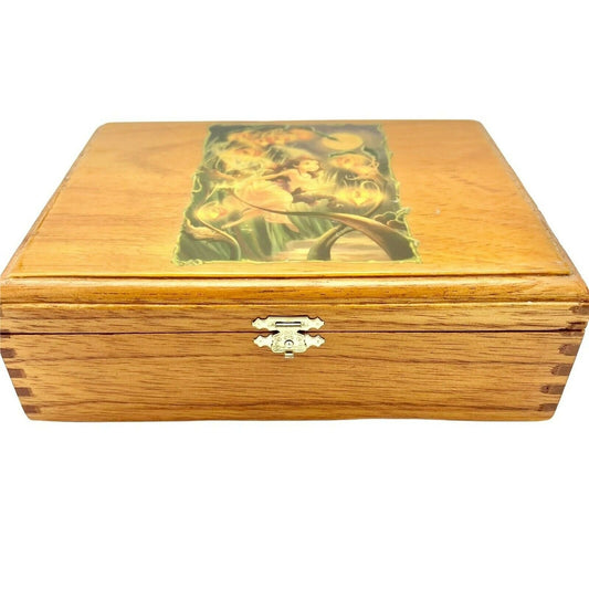 Upcycled Wooden Box Pixie Happily Ever After Storage Box Treasures