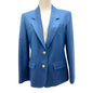 Pendleton Women's Petite Blue Classic Wool Long Sleeve Blazer USA Oregon