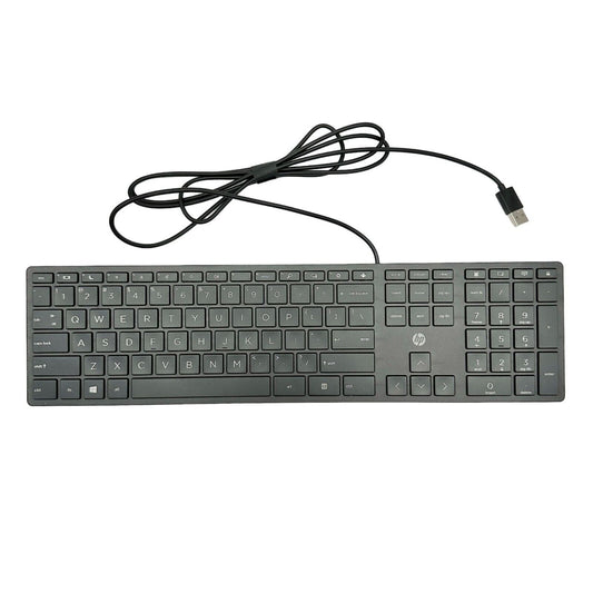 HP Halley USB Keyboard 17 X 4.5 Black Number Pad on Right NIB