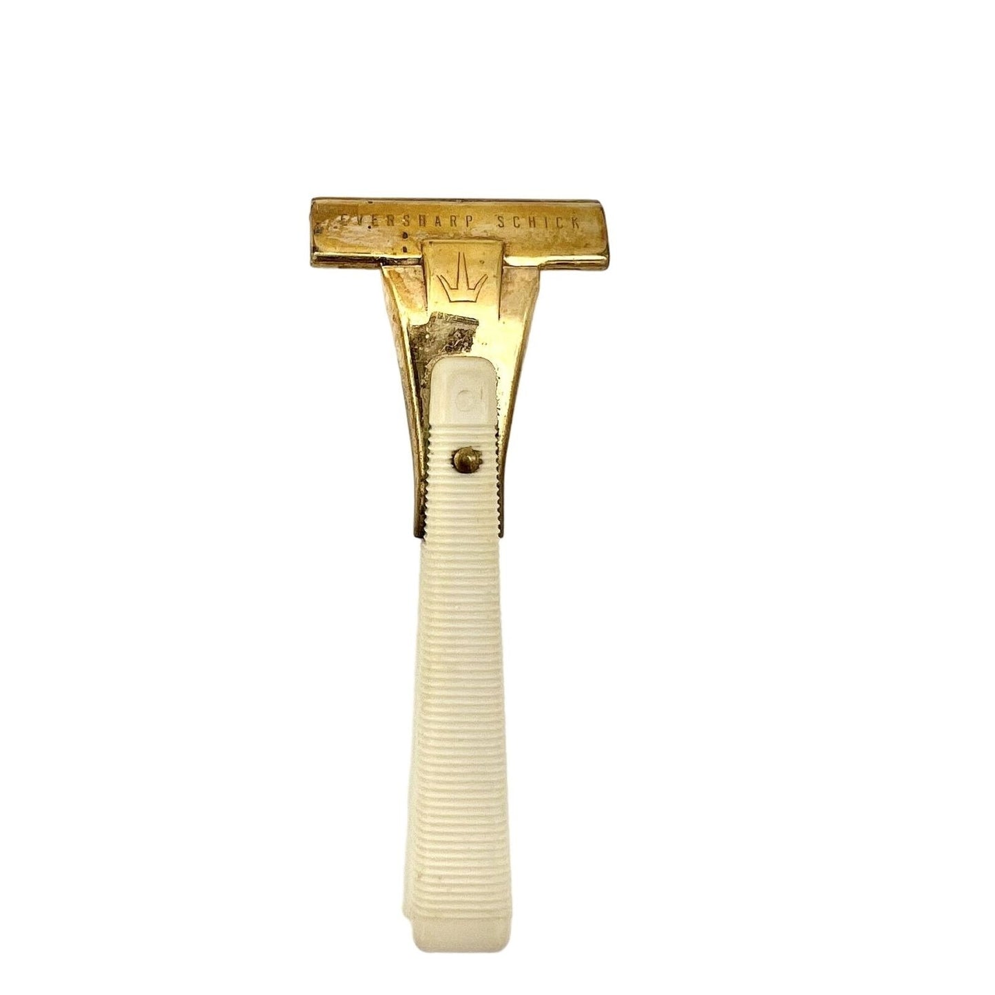 Vintage Eversharp Schick Razor 4 x 2 Cream Gold