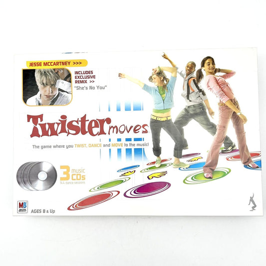 Milton Bradley Twister Moves With 3 CDs Jesse McCartney Remix "She's No You"