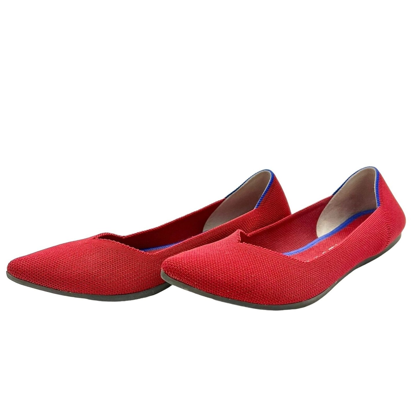 Rothy's The Point Flats 8 Red Classic Soft Flexible Washable