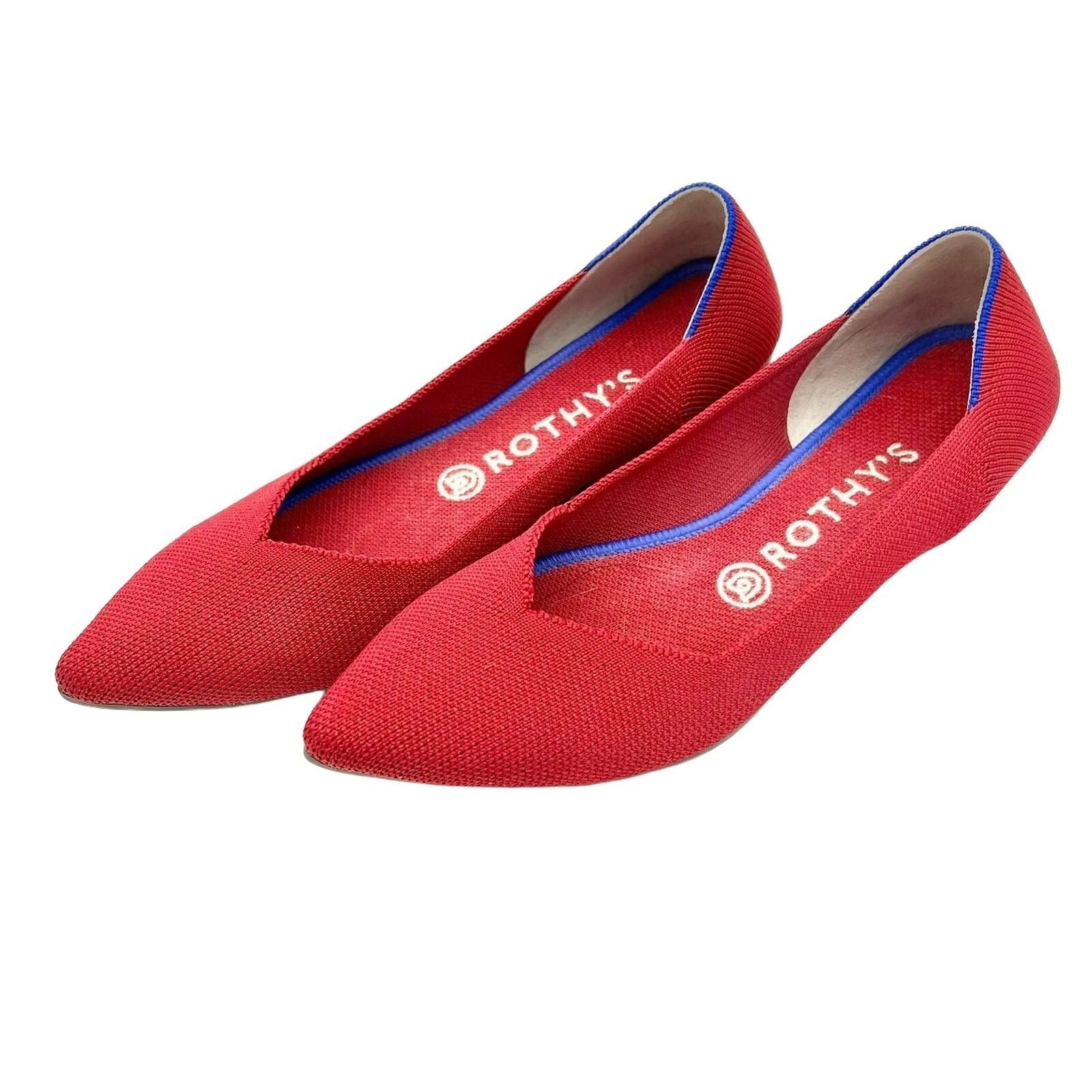 Rothy s The Point Flats 8 Red Classic Soft Flexible Washable