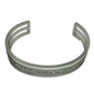 Silvertone Simulated Diamond Cuff Bracelet Women Girls Dressy