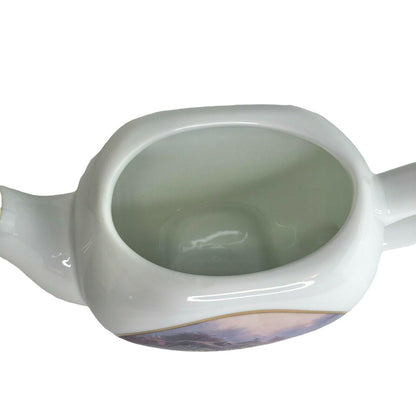 Vintage Thomas Kinkade Candlelight Cottage Teapot TKE-CTG 176941-01