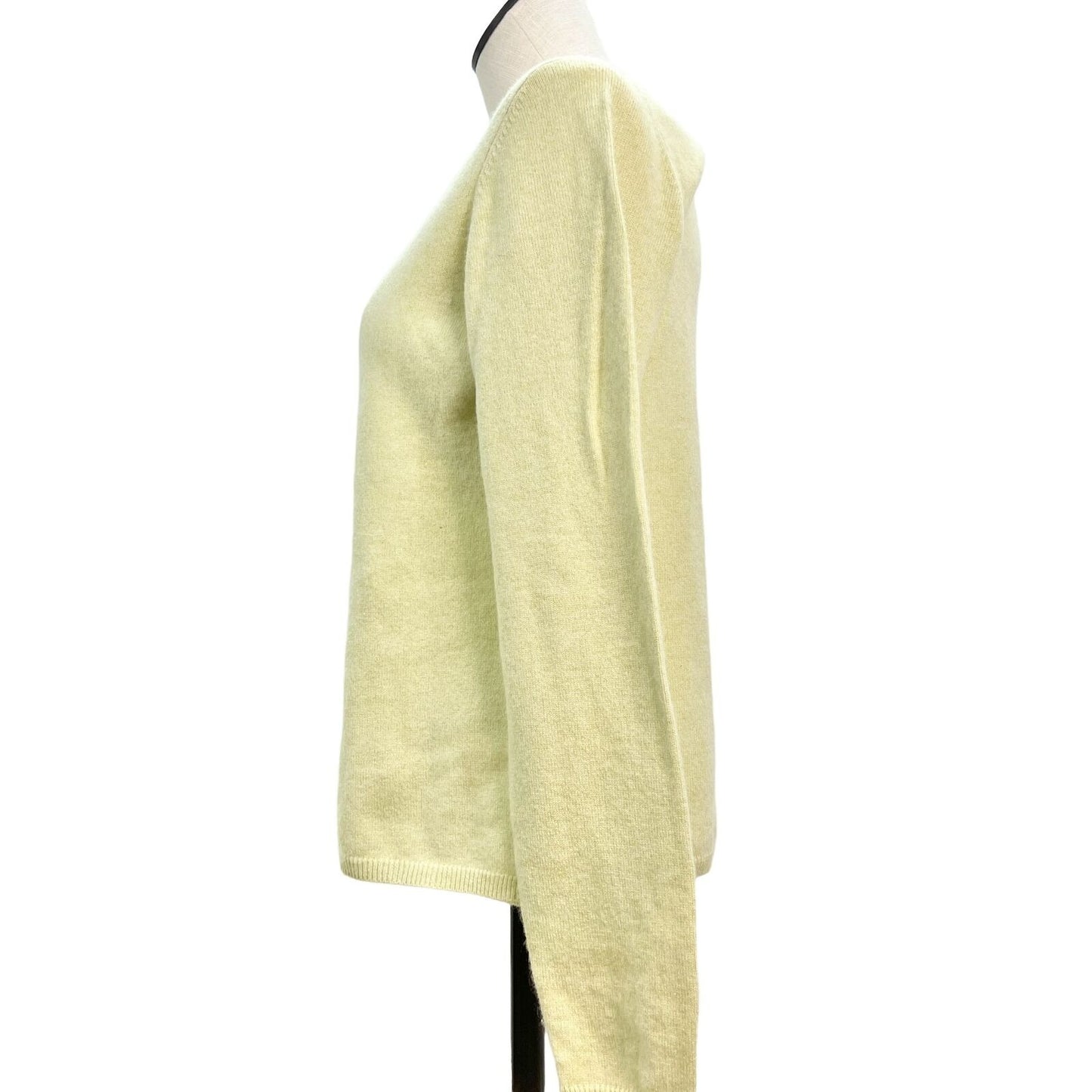 McDuff Cashmere Sweater Womens Small Spring Green Long Sleeves