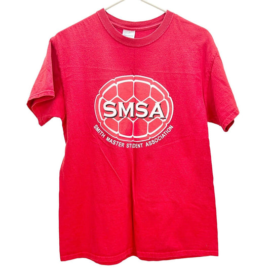 Gildan Ultra Cotton T-shirt Medium Red Univ of Maryland SMSA UMD Short Sleeve