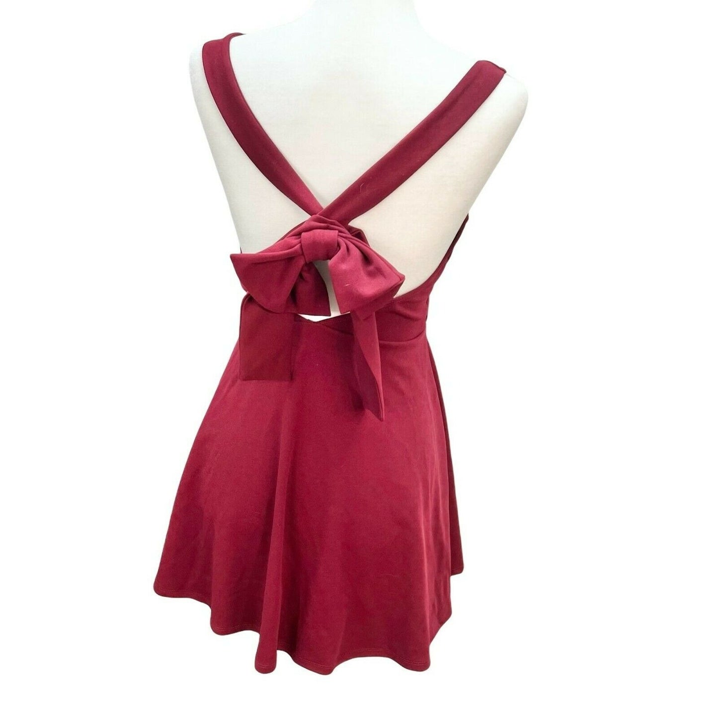 Charlotte Russe Small Red Halter Evening Party Dress