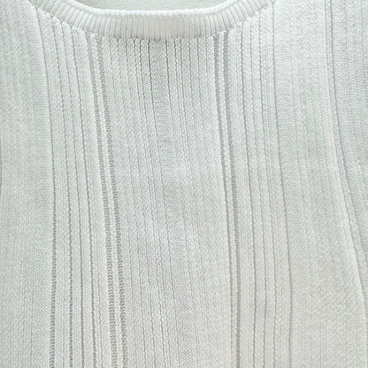 Missguided Tank Top Women's S White Ribbed 17 inch Long NWT