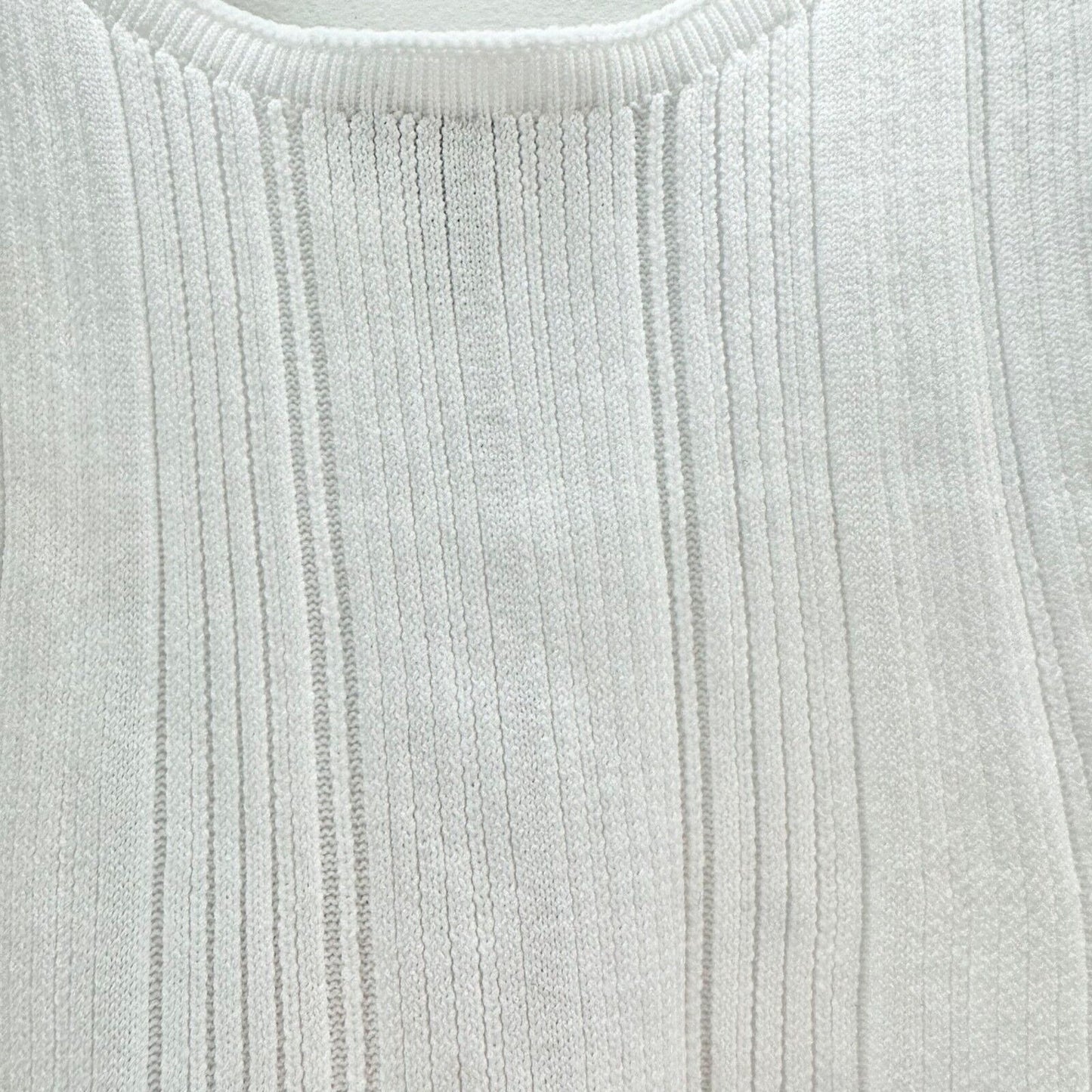 Missguided Tank Top Women's S White Ribbed 17 inch Long NWT