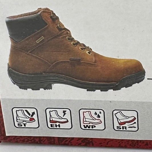 Wolverine Durbin 6" Mens 14 Work Boots Waterproof Steel Toe EH Rated Skid Proof