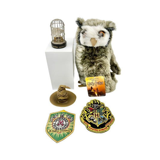 Harry Potter Set of 5 Collectibles Hat Hedwig Owl Patches NWT