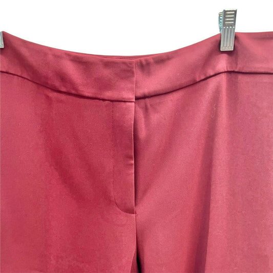 Chico's Womens 2R Rust Red Dress Pants Zipper Fly