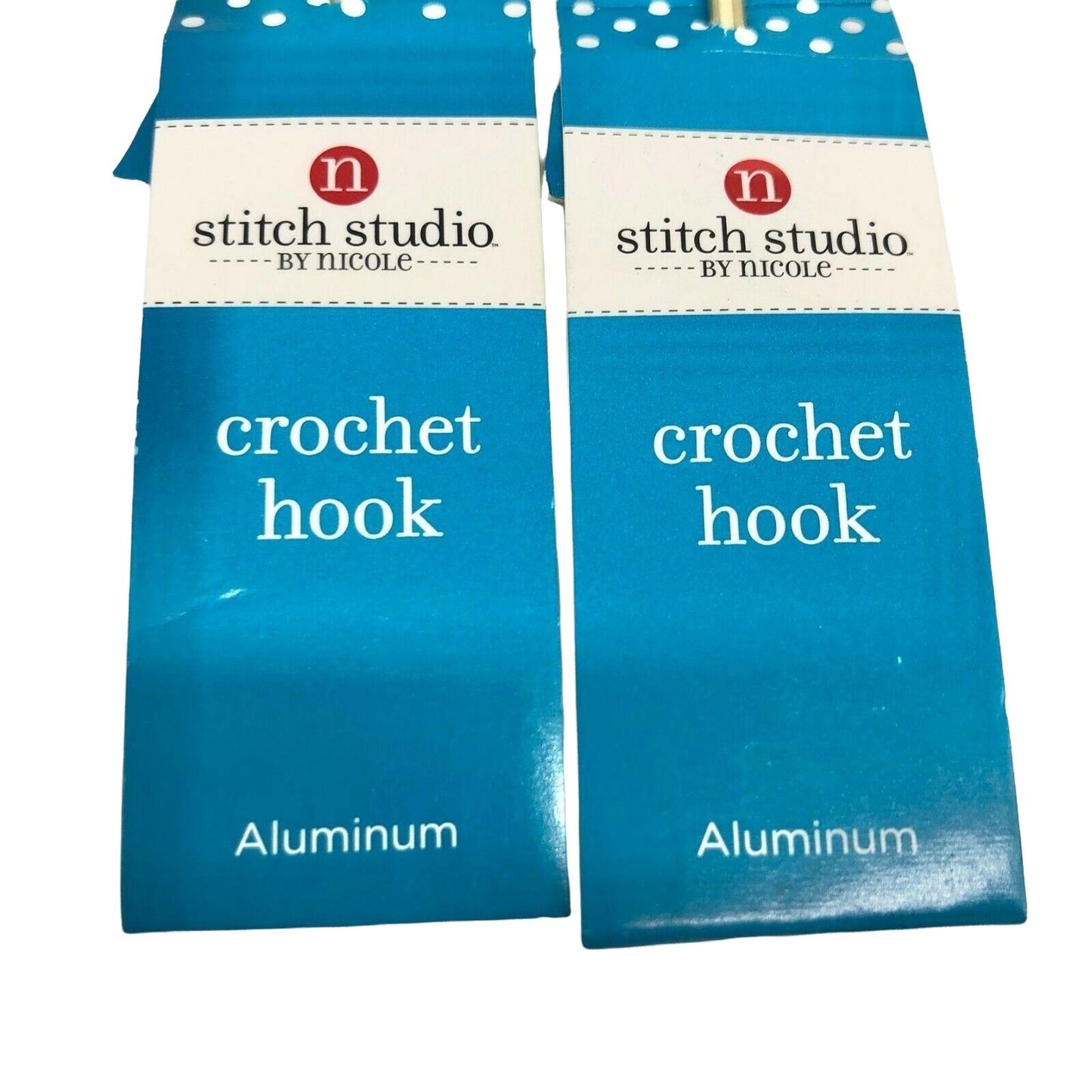 Stitch Studio Crochet Hooks Bundle 2 ea of 3 Sizes 6 7 C Aluminum or Steel NEW