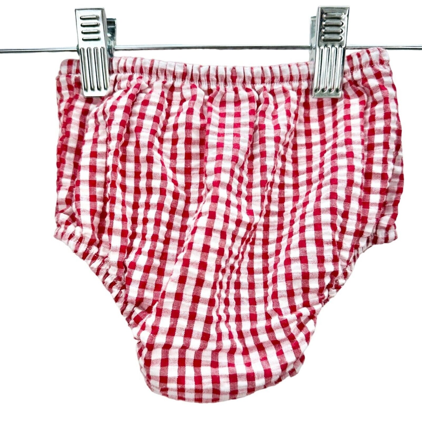 Emily Rose Infant 2-Piece Dress Set Size 18m Red White Gingham Watermelon Button