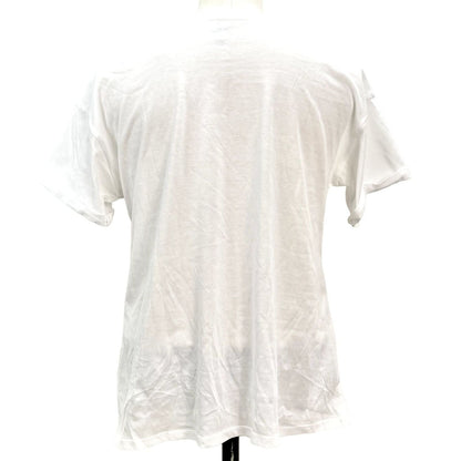 Justice T-shirt Girl's XL(16-18) White Justice Peace Sign Cuffed Sleeve NWT