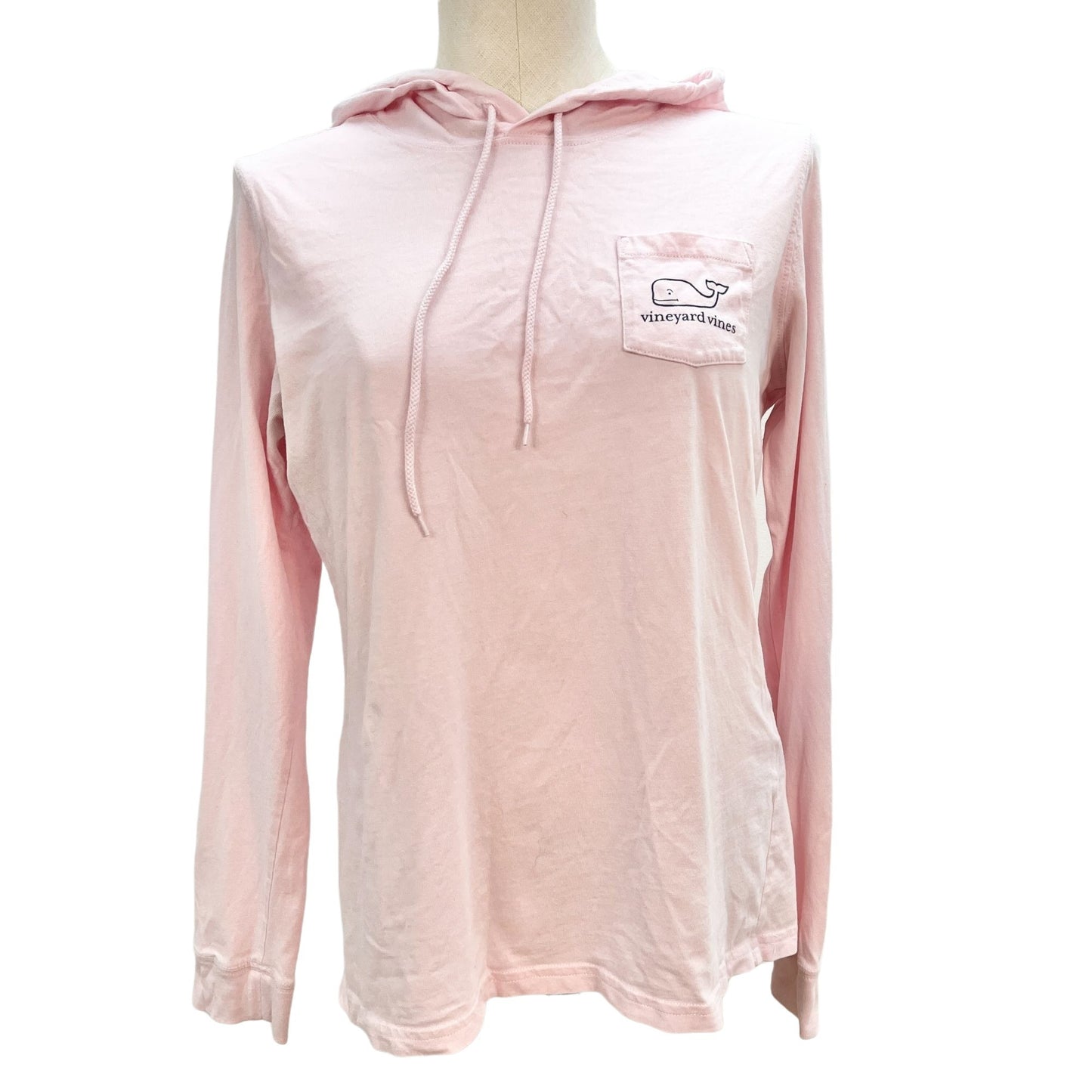 Vineyard Vines Women's Small Pink Long Sleeve Shirt Hoodie Whale