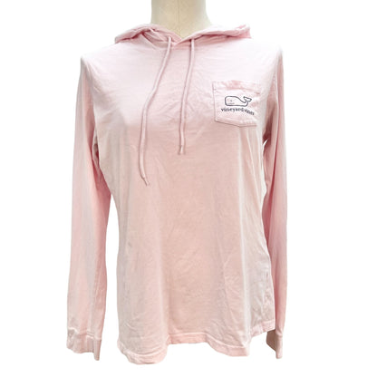 Vineyard Vines Women's Small Pink Long Sleeve Shirt Hoodie Whale