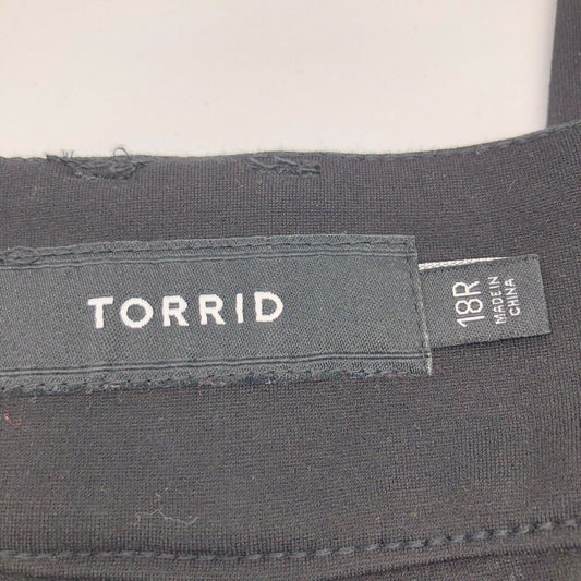 Torrid 18 Black Ponte Stretch Jeggings 5 Pocket Styling