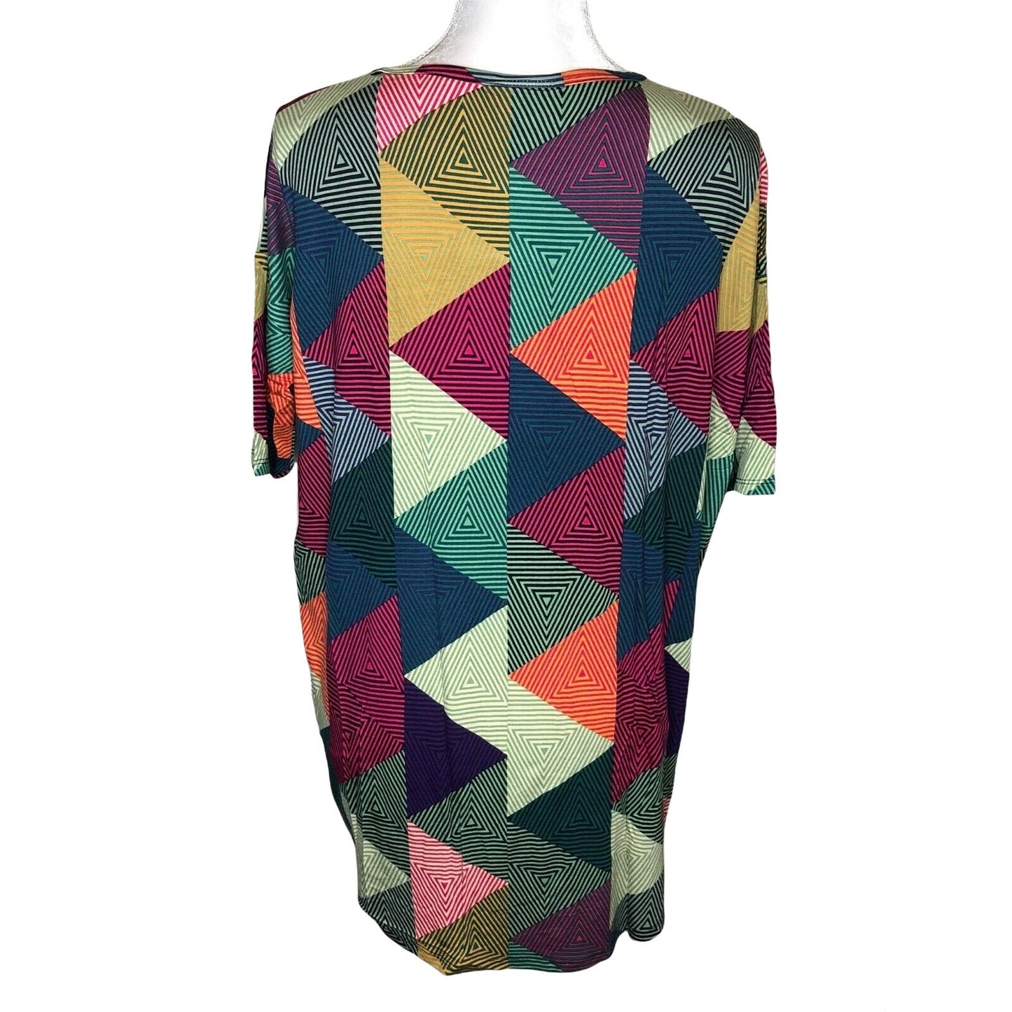 LuLaRoe RETIRED Irma Women's Size XXS Multicolor Triangles NWT