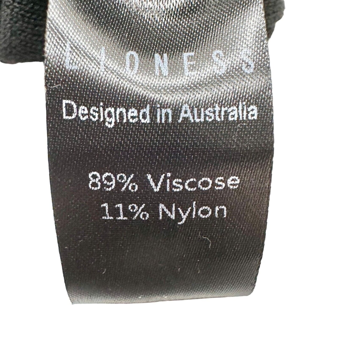 Lioness Dress Women's S Black Ribbed Long Sleeve Crew Neck Drawstring Sides NWT