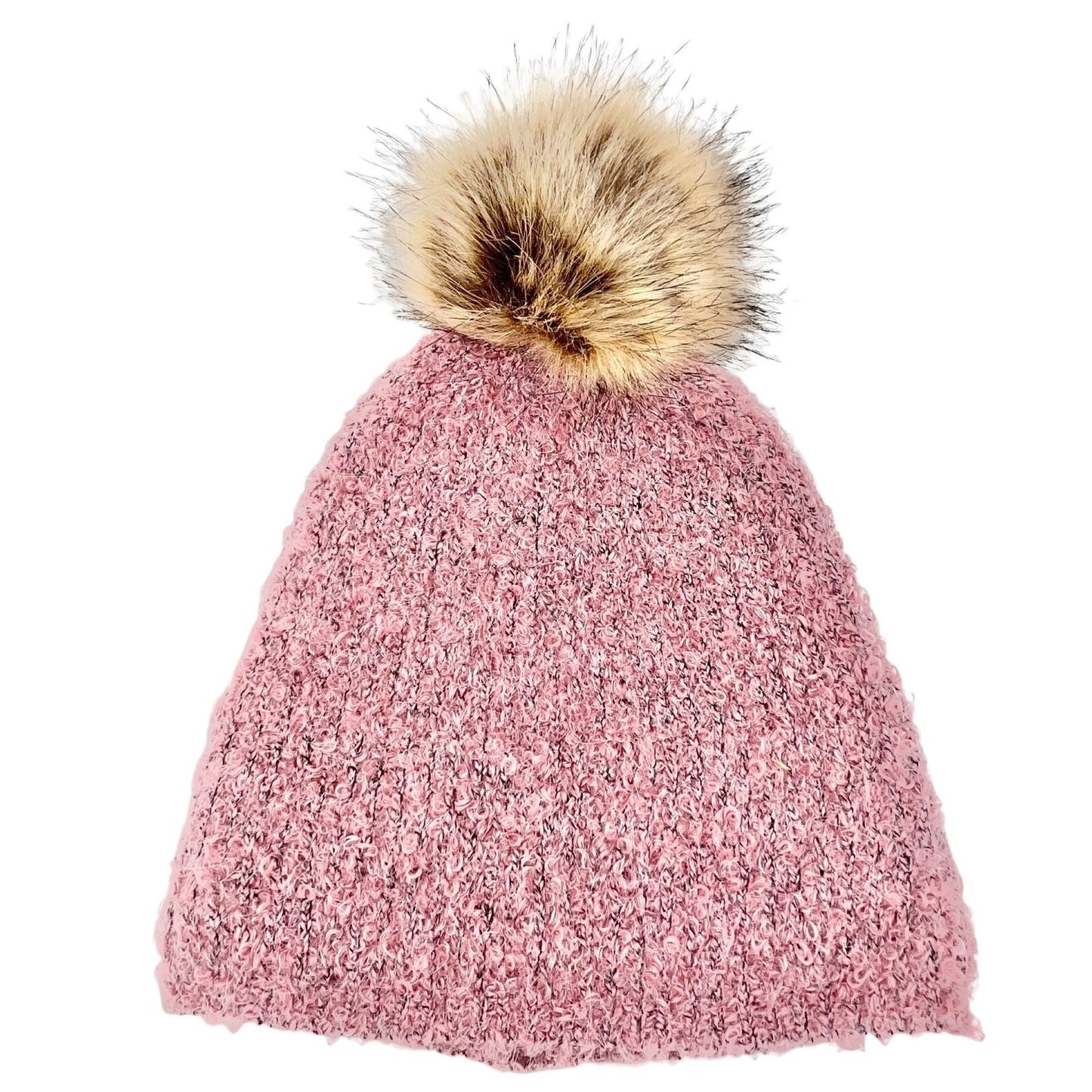 Universal Thread Woman's Pink Boucle Lined Beanie Hat