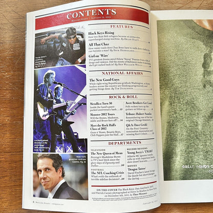 Rolling Stone Magazine Issue 1148 January 19 2012 The Black Keys