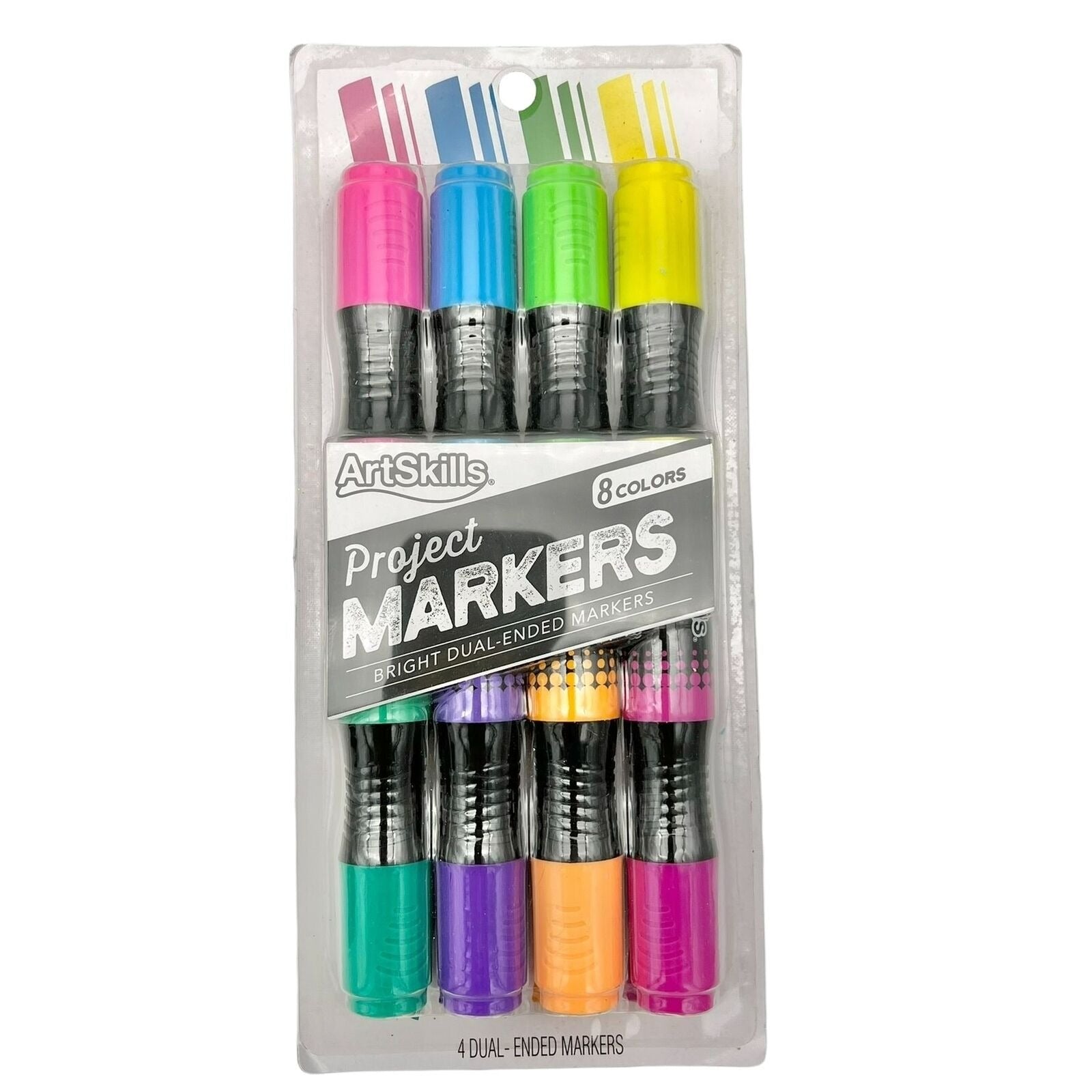 Art Skills Project 8 Dual-Ended Markers and 14 x 11 Poster Paper NEW –  Tiffany's Treasures and Trinkets