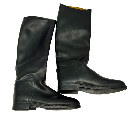 Aigle Boots 8M Black Rubber 16 inch Shaft Comfort