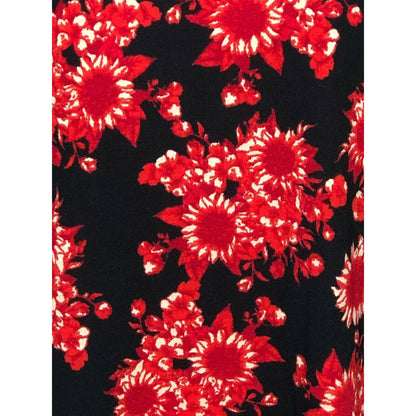 LuLaRoe Randy Baseball Style Tee Size L 3/4 sleeves Black Red Gray NWT