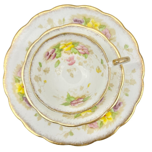 Vintage Charmaine Royal Standard Fine Bone China 8 inch Plate Cup Saucer