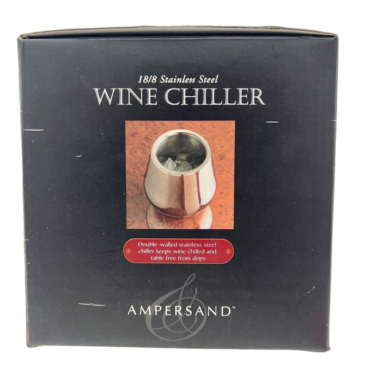 Ampersand Stainless Steel Wine Chiller NIB