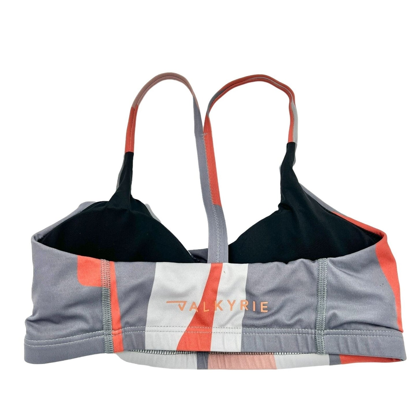 Valkyrie Sports Bra Women's Size 10 Gray Orange Padded