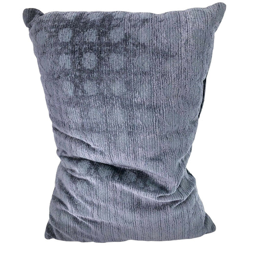 Rectangular Dark Blue Throw Pillow 19 X 14 EUC Casual Neutral