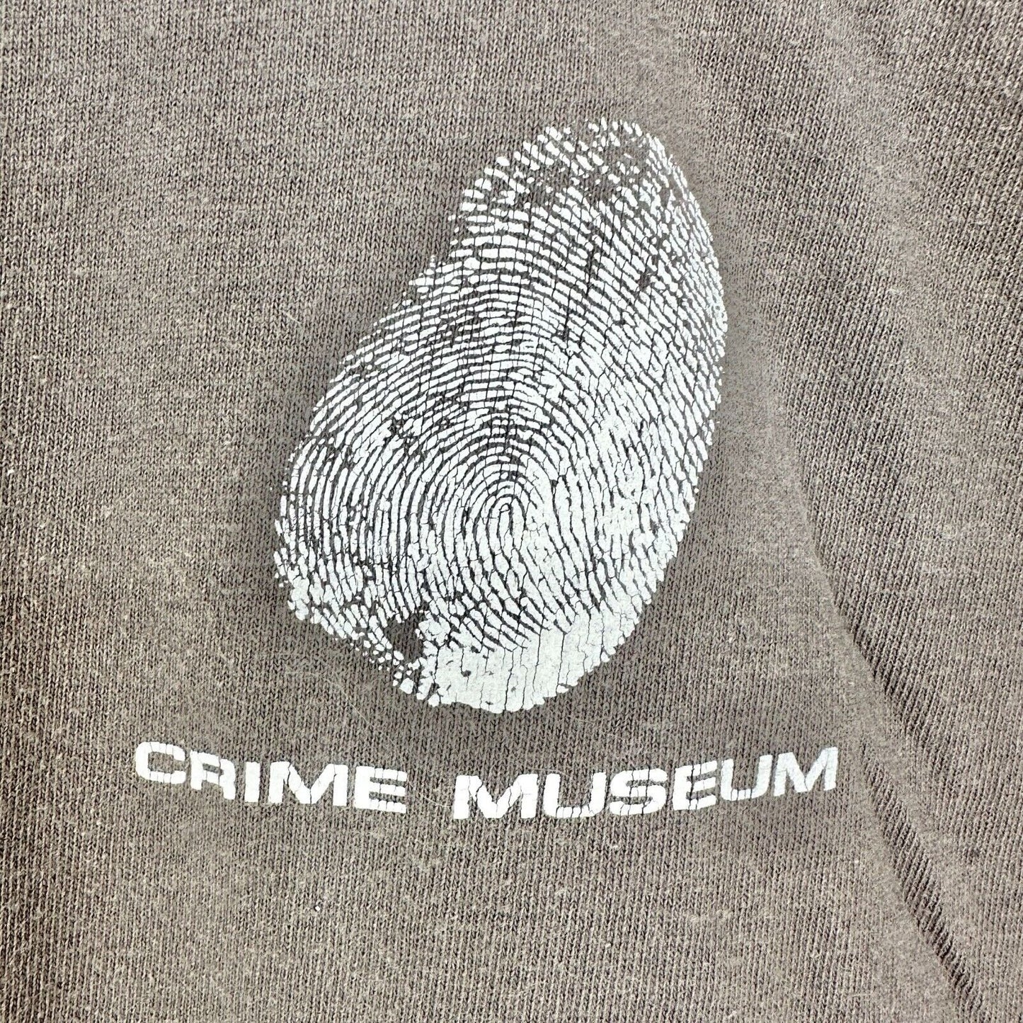 Gildan Heavy Cotton T-shirt 2XL Gray Short Sleeve Crime Museum
