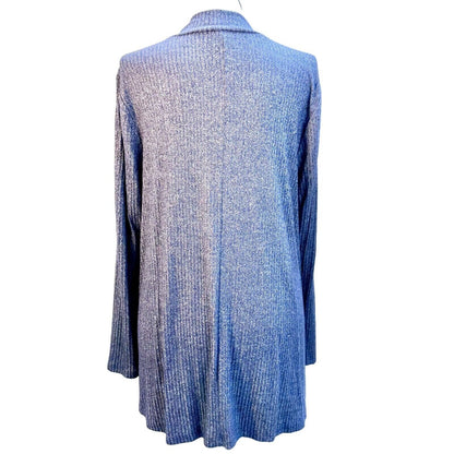 Lane Bryant Tunic 18/20 Blue Ribbed Mock Turtleneck Long Sleeve NWOT