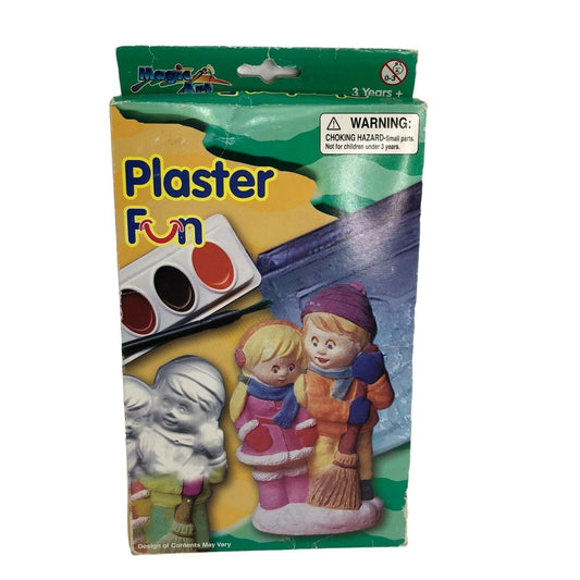 Christmas Plaster Fun Set Paint Children Craft Kit Winter NIB