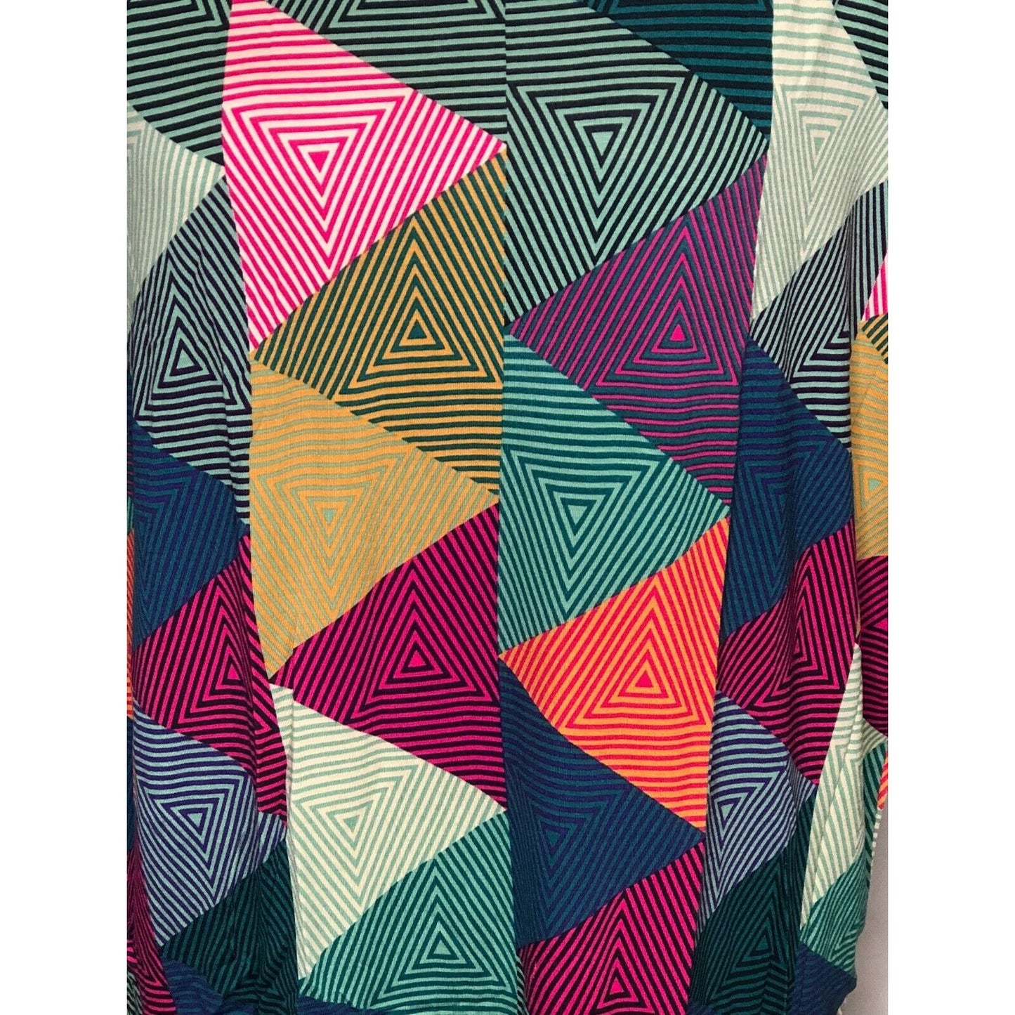 LuLaRoe RETIRED Irma Women's Size XXS Multicolor Triangles NWT