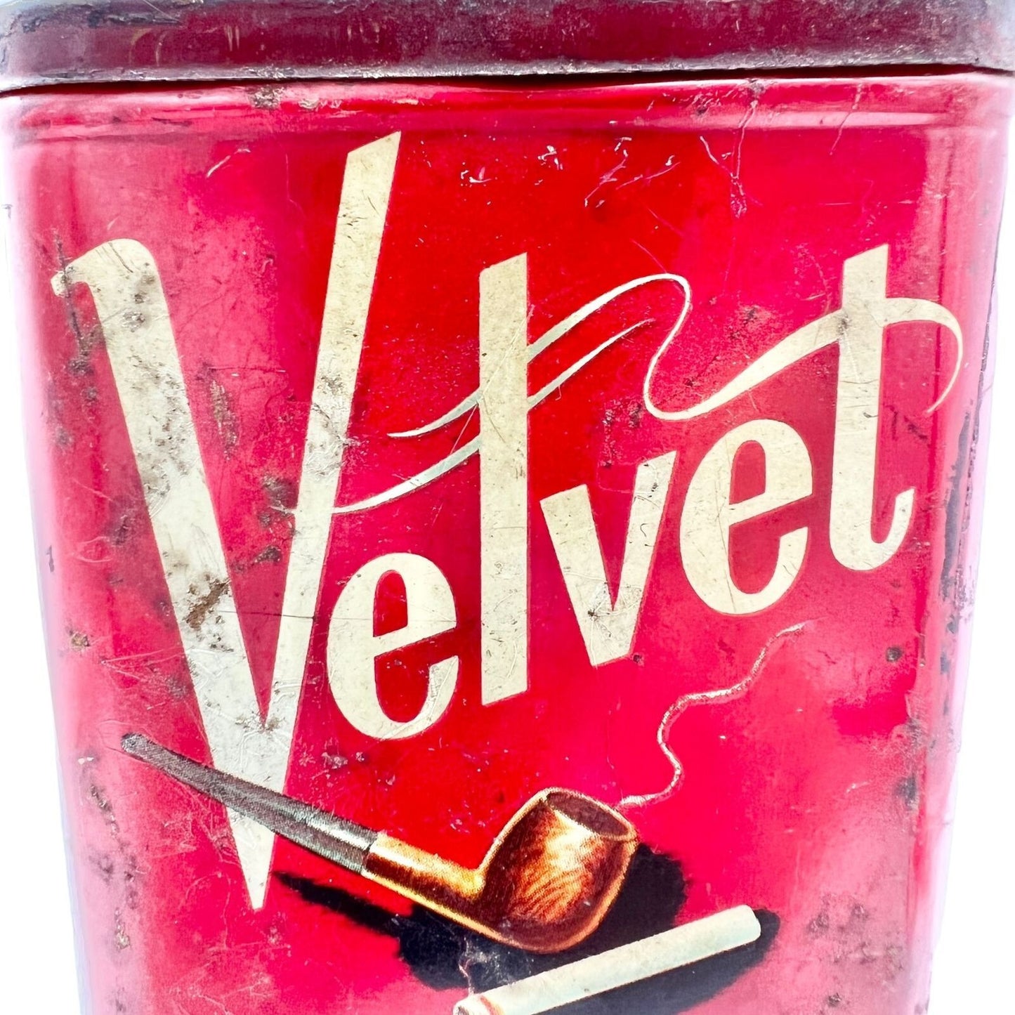 Vintage Velvet Pipe & Cigarette Tobacco Empty Tin Liggett & Myers Tobacco Co