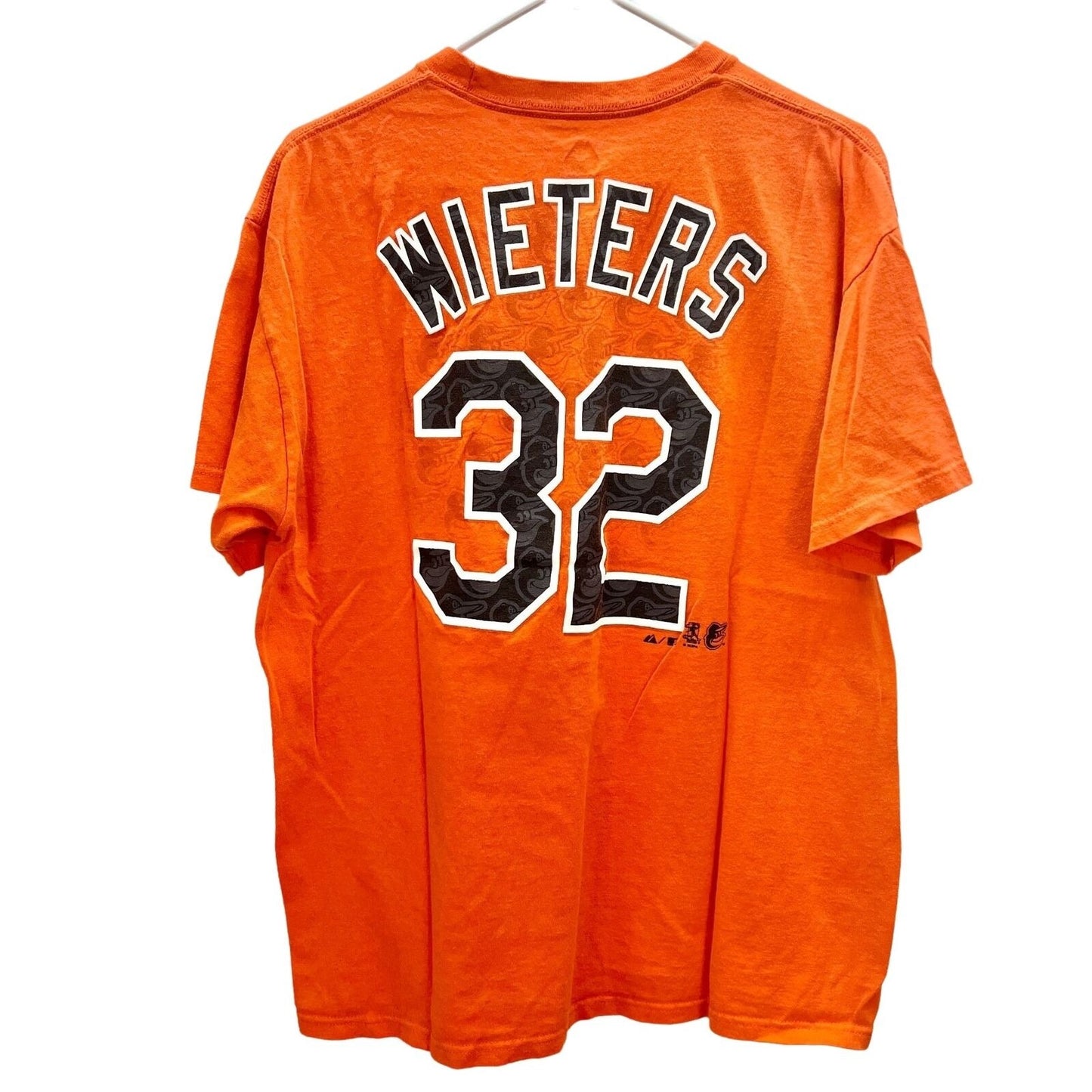 Baltimore Orioles Matt Wieters Unisex Large Orange T-Shirt