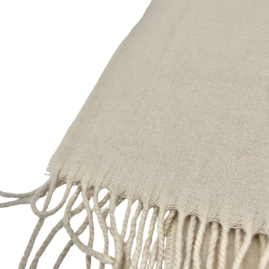 Cashmink V. Fraas Scarf Camel 59 x 11 Fringed Germany