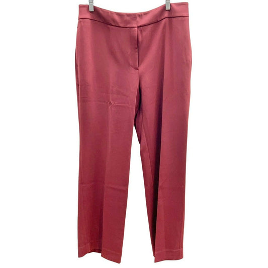 Chico's Womens 2R Rust Red Dress Pants Zipper Fly