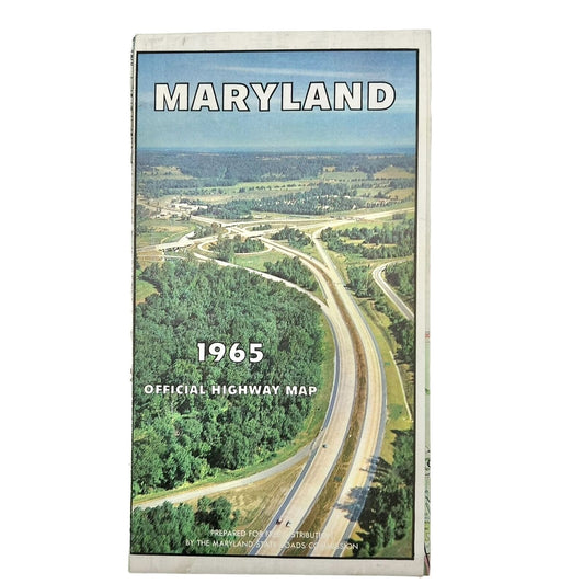 Old Maps Maryland 1965 Eastern States DE-MD-VA-WV