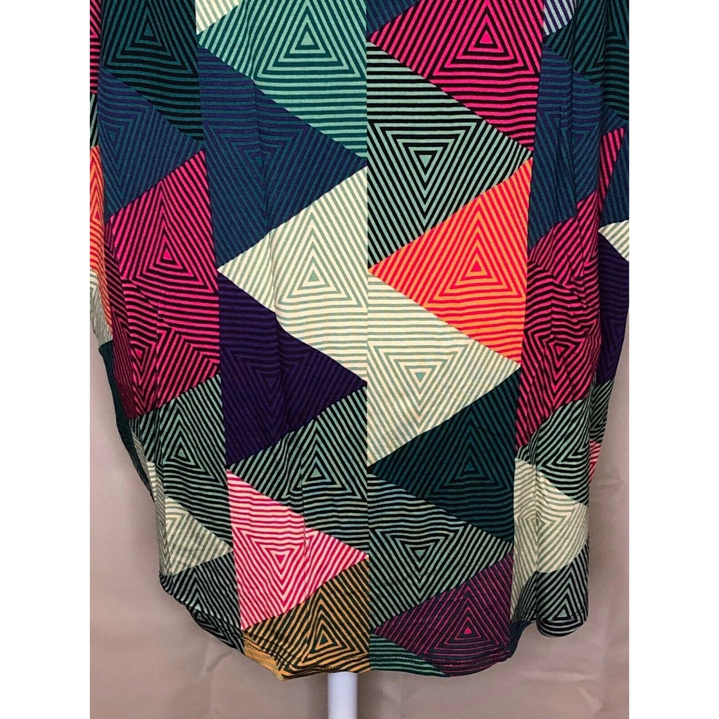 LuLaRoe RETIRED Irma Women's Size XXS Multicolor Triangles NWT