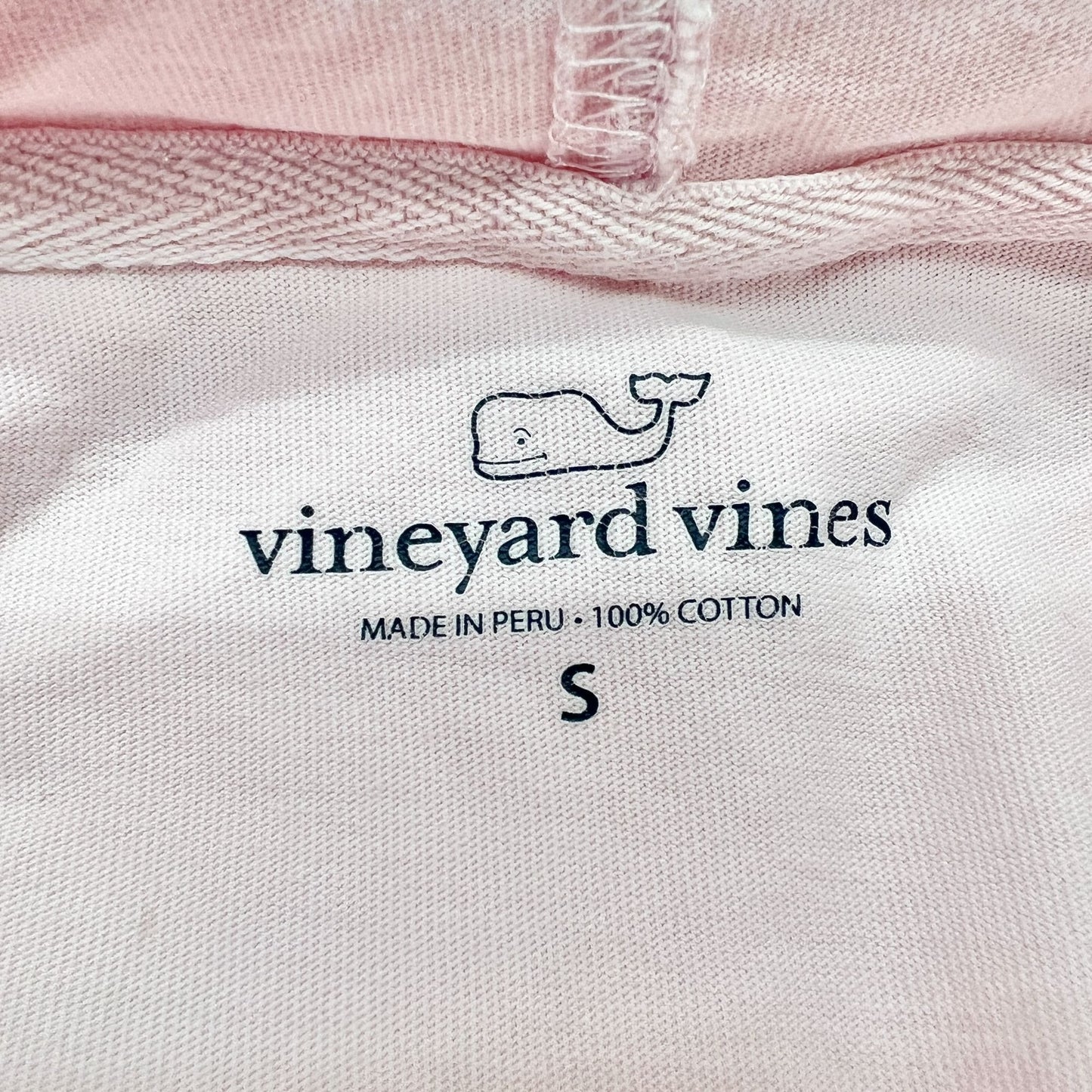 Vineyard Vines Women's Small Pink Long Sleeve Shirt Hoodie Whale