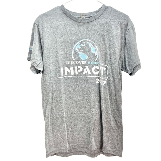 Next Level Apparel T-shirt Medium Gray Discover Your Impact 2017 Short Sleeve