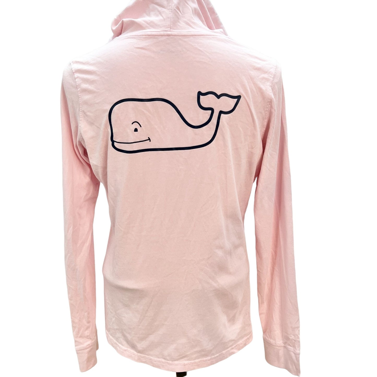 Vineyard Vines Women's Small Pink Long Sleeve Shirt Hoodie Whale